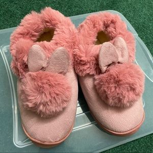 PINK BUNNY EARS SLIPPERS-